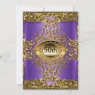 Best 50th Gold Purple Birthday Party