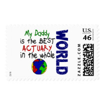 Best Actuary In World (Daddy) Postage