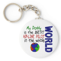 Best Airline Pilot In World 2 (Daddy) Key Chains
