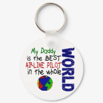 Best Airline Pilot In World 2 (Daddy) keychains by professiongifts Best Airline Pilot In World 2 (Daddy) keychains