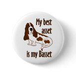 Best Asset Basset Hound Pin