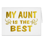 Best Aunt Cards