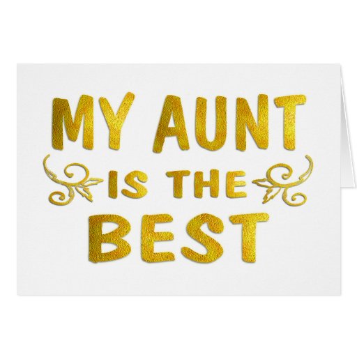 Best Aunt Card Zazzle