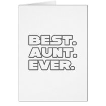 Best Aunt Ever Greeting Cards