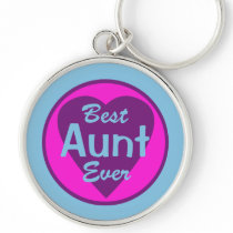 Best Aunt Ever Deluxe Keychain