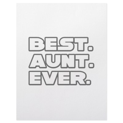 Best Aunt Ever Letterhead Template by Proud_Aunt_Shirts