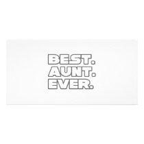 Best Aunt Ever Photo Card Template