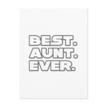 Best Aunt Ever Postcard