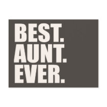Best. Aunt. Ever. Postcard