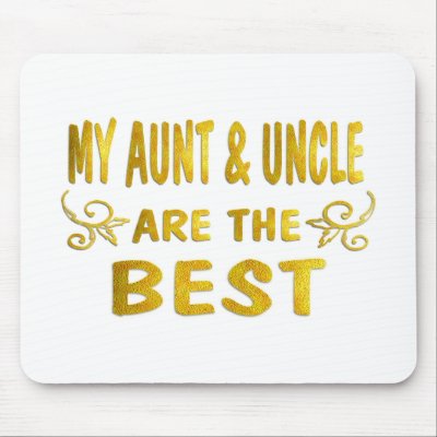 Best Aunt & Uncle Mouse Mat by TLArnold5