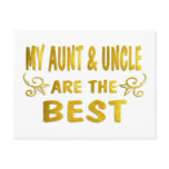 Best Aunt & Uncle Postcard