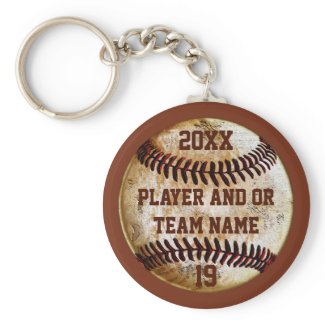 Best Baseball Senior Night Gift Ideas PERSONALIZED Silver-Colored Round Keychain