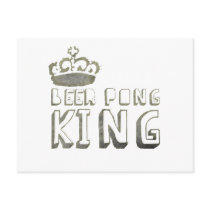 Best Beer Pong King Post Card