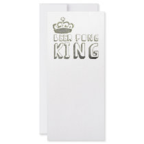 Best Beer Pong King rack cards
