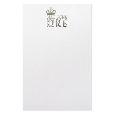 Best Beer Pong King Stationery Design by Drinking_Shirts