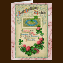 Best Birthday Wishes Vintage Card cards