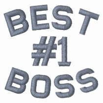 Best Boss Embroidered  Long Sleeve Polo Shirt embroidered shirts