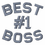 Best Boss Embroidered  Long Sleeve Polo Shirt