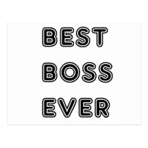Best Boss Ever Postcard