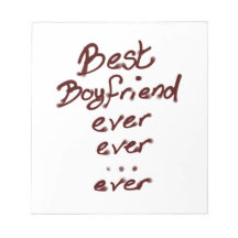 Best boyfriend ever memo pad