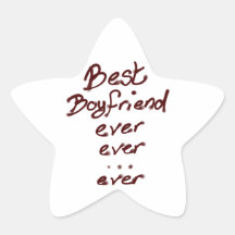 Best boyfriend ever star stickers