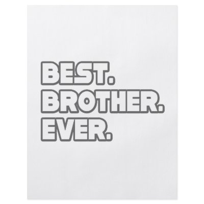 Best Brother Ever Personalized Flyer by Proud_Brother_Shirts