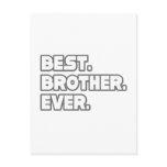 Best Brother Ever Post Card