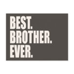 Best. Brother. Ever. Postcard