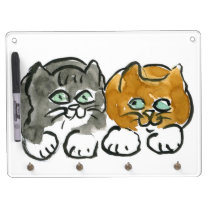 Best Buddies - Two Kitties Dry-Erase Whiteboard