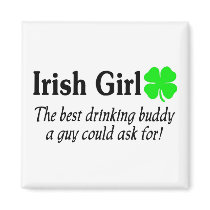 Best Buddy Irish Girl Magnets