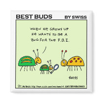 Best Buds Bug Gardening Fridge Magnet