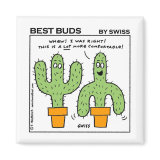 Best Buds Cactus Fridge Magnet magnet