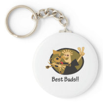 Best Buds Man and Dog Keychain