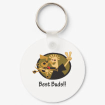 Best Buds Man and Dog keychains