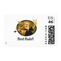 Best Buds Man and Dog Stamp