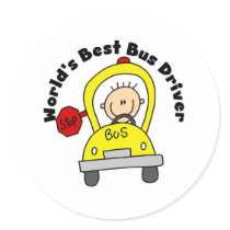 Best Bus Driver stickers by stick_figures Best Bus Driver stickers