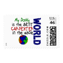 Best Carpenter In World 2 (Daddy) Postage Stamps