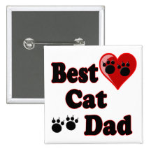 Best Cat Dad Merchandise for Father's Pin