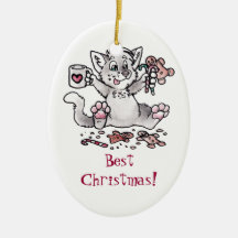 Best Christmas! Cat Ornament