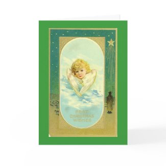 Best Christmas Wishes Angel card