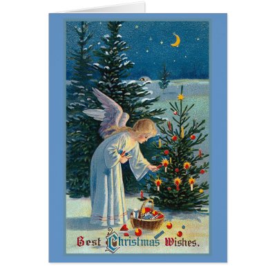 'Best Christmas Wishes' Vintage Greeting Card