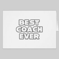Best Coach Ever Card