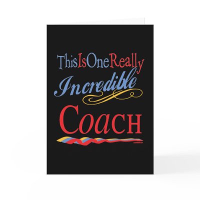 Best Coach Gifts Greeting Cards by DesignsOutOfMind