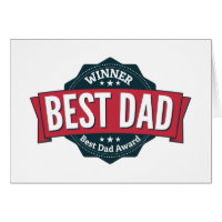 Best Dad Award Winner Card