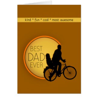 Best Dad Bike Ride Greeting Card