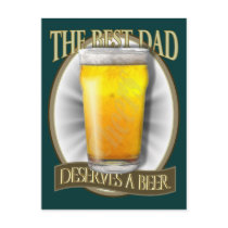 Best Dad Deserves A Beer Post Card