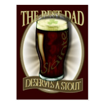 Best Dad Deserves A Stout Postcards