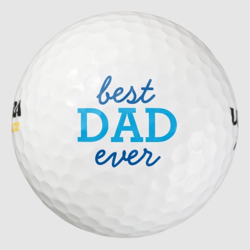 Best Dad Ever Golf Balls Zazzle