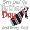 Best Dad Every Day! embroidered shirts by EmbroideredGifts4You Best Dad Every Day! embroidered shirts
