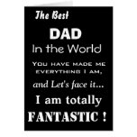 Best Dad in the World Funny Father Card